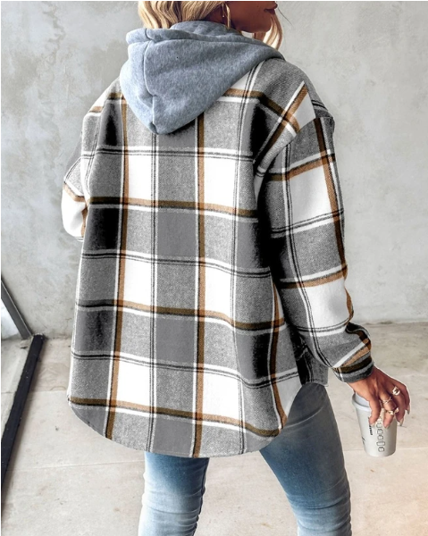Joanna | Women's Relaxed Fit Checkered Jacket