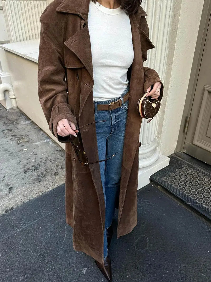 Arabella | Women's Long Belted Trench Coat