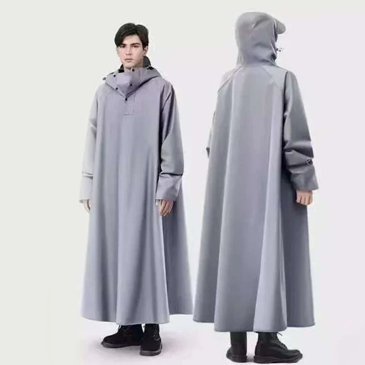 Alder | Unisex Long Waterproof Hooded Rain Poncho