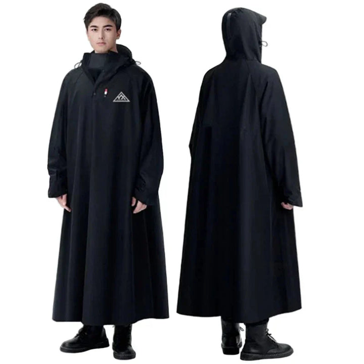 Alder | Unisex Long Waterproof Hooded Rain Poncho