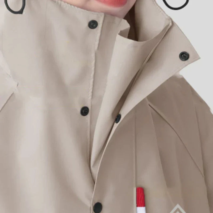Alder | Unisex Long Waterproof Hooded Rain Poncho