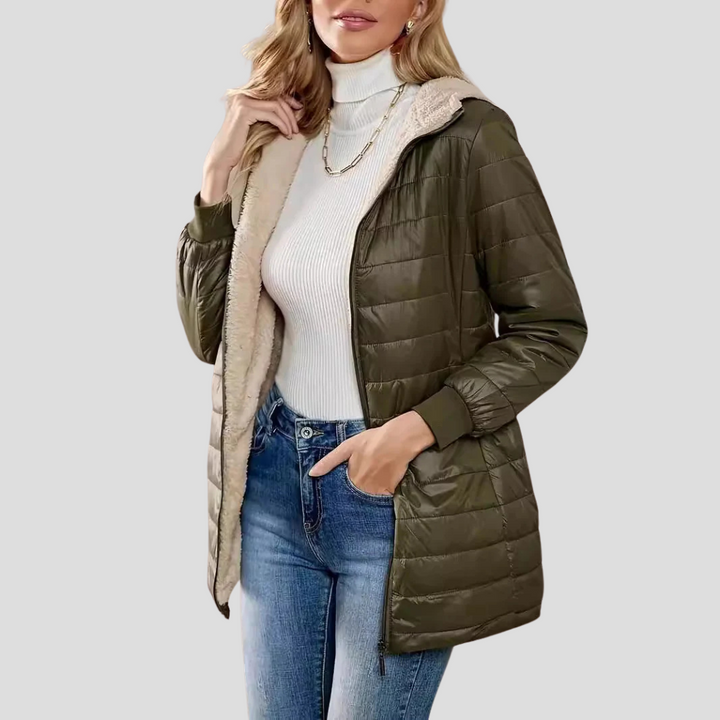 Betsy | Women's Sherpa-Lined Quilted Puffer Jacket
