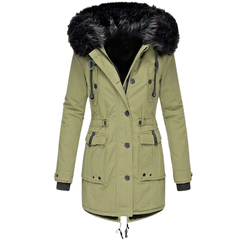 Eugenie | Women's Long Faux Fur Hooded Parka