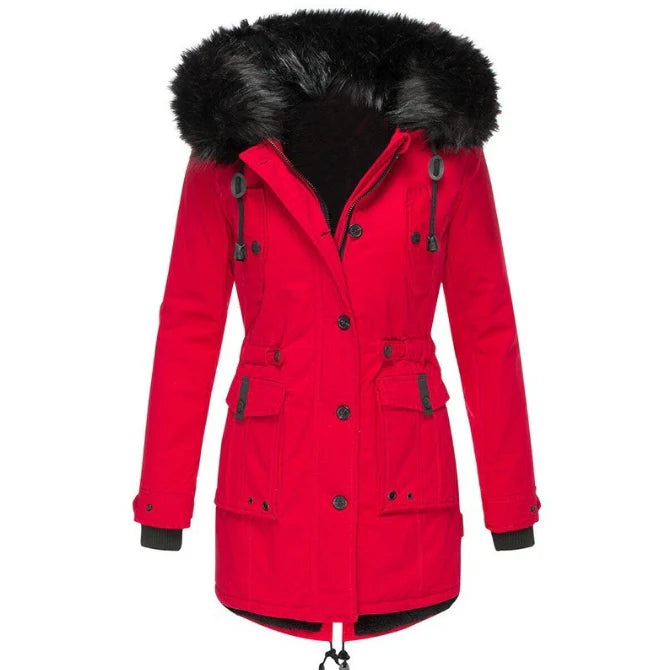 Eugenie | Women's Long Faux Fur Hooded Parka