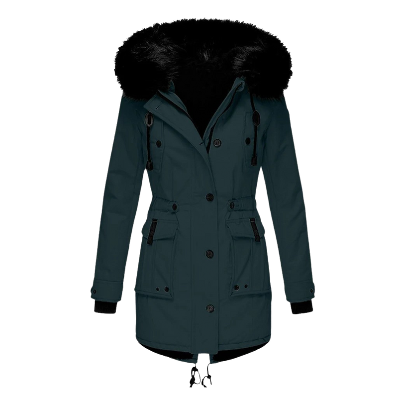 Eugenie | Women's Long Faux Fur Hooded Parka