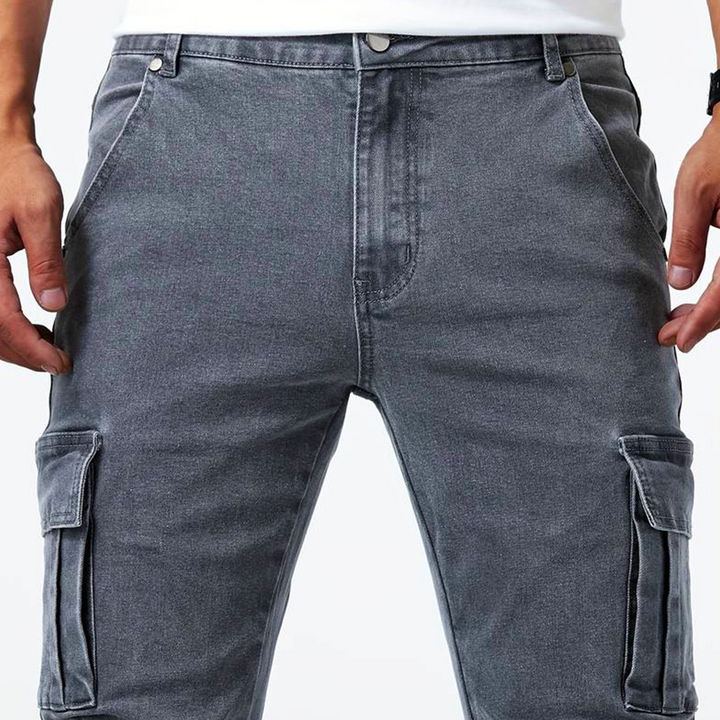 Warren | Men's Stretch Denim Cargo Jeans