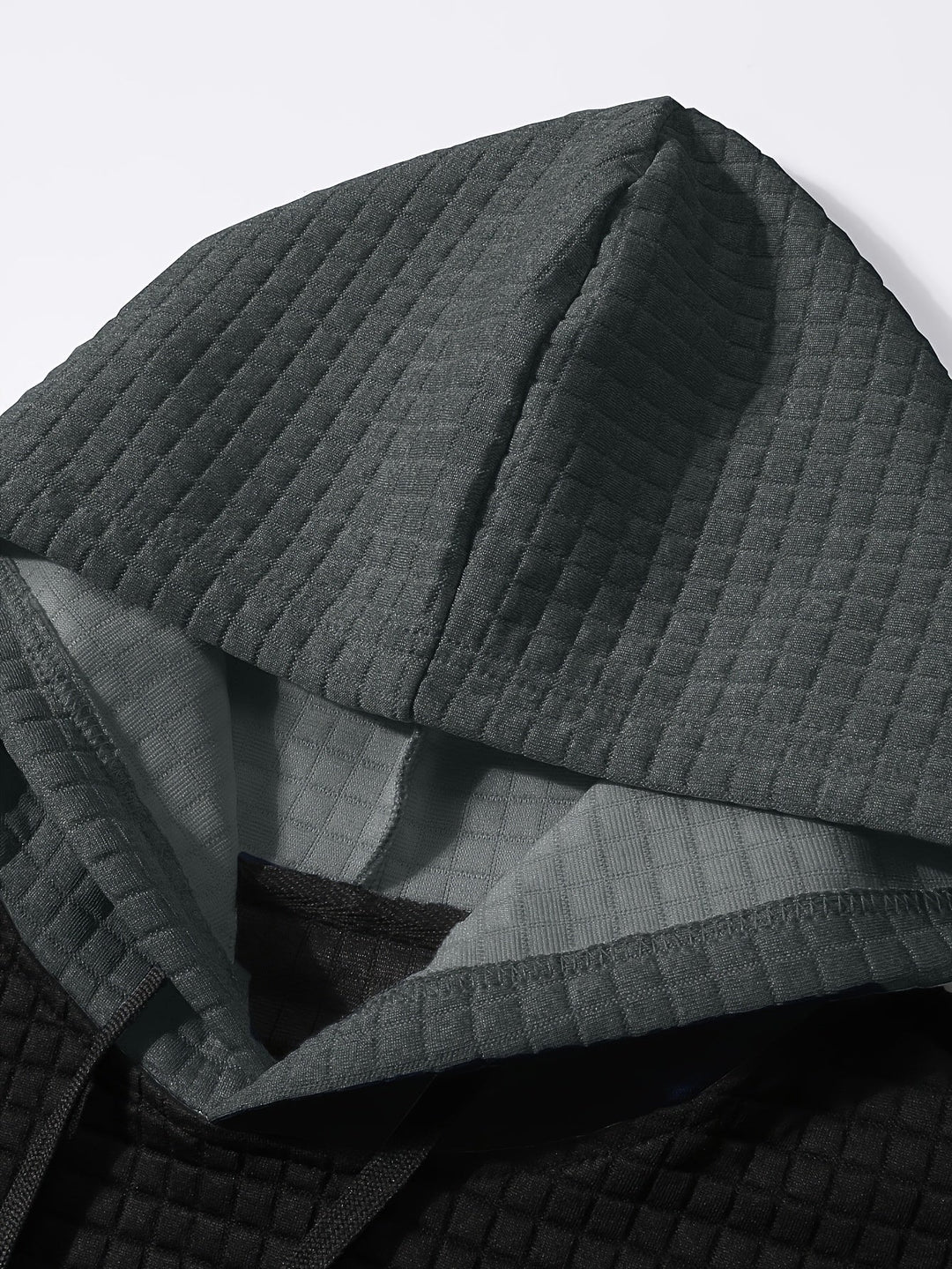 Orson | Men's Textured Colour Block Hoodie