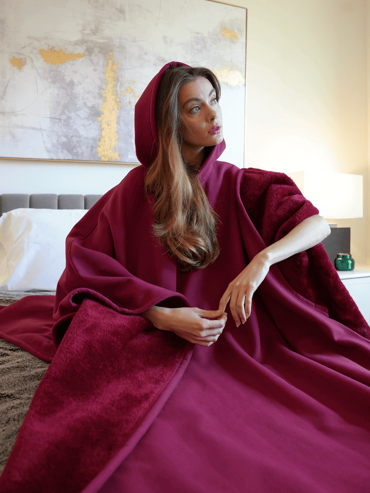 Eira | Unisex Oversized Weighted Cloak Hoodie with Soft Lining