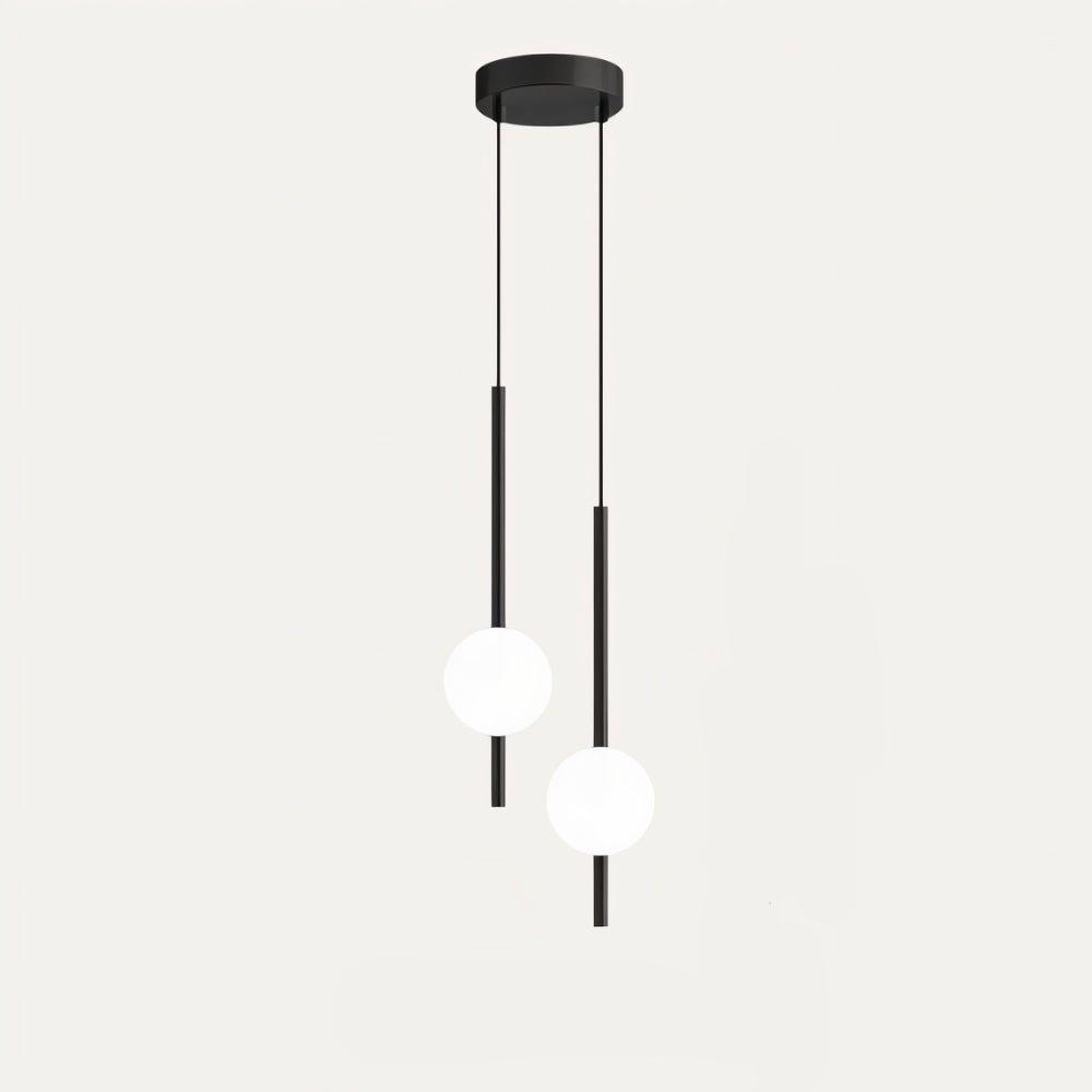 Modern Scandinavian LED Pendant Light – Minimalist Acrylic and Metal Hanging Ceiling Lamp