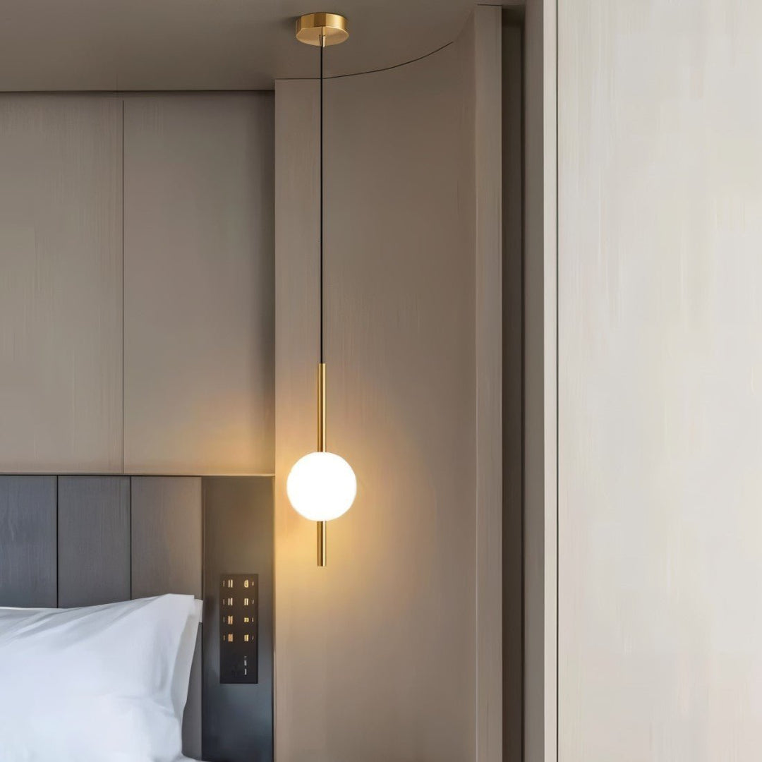 Modern Scandinavian LED Pendant Light – Minimalist Acrylic and Metal Hanging Ceiling Lamp