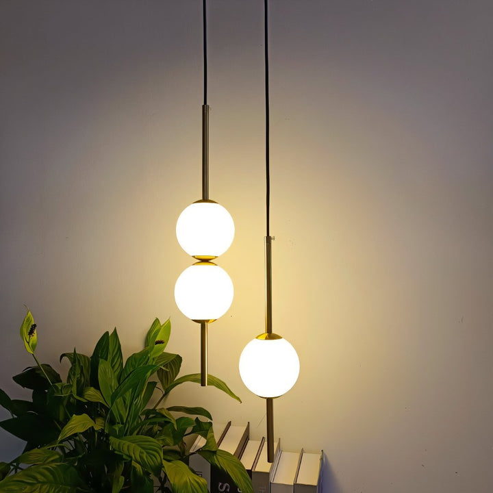 Modern Scandinavian LED Pendant Light – Minimalist Acrylic and Metal Hanging Ceiling Lamp