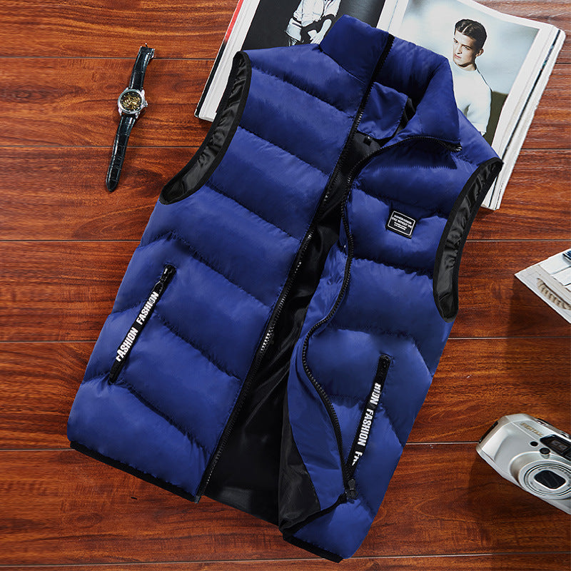 Wyatt | Men's Quilted Puffer Gilet with Stand Collar and Zip Pockets