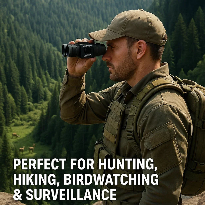 Compact Binoculars – Lightweight Pocket Binoculars with Wide Field of View for Birdwatching, Travel and Outdoor Adventures