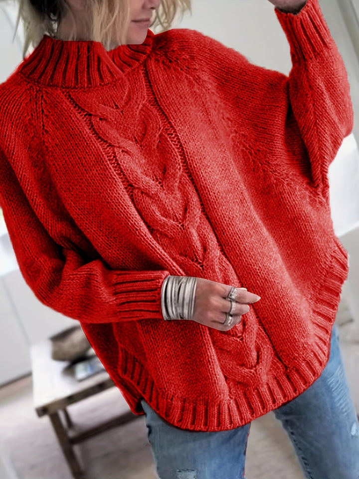 Rhea | Women's Relaxed Fit Cable Knit Jumper