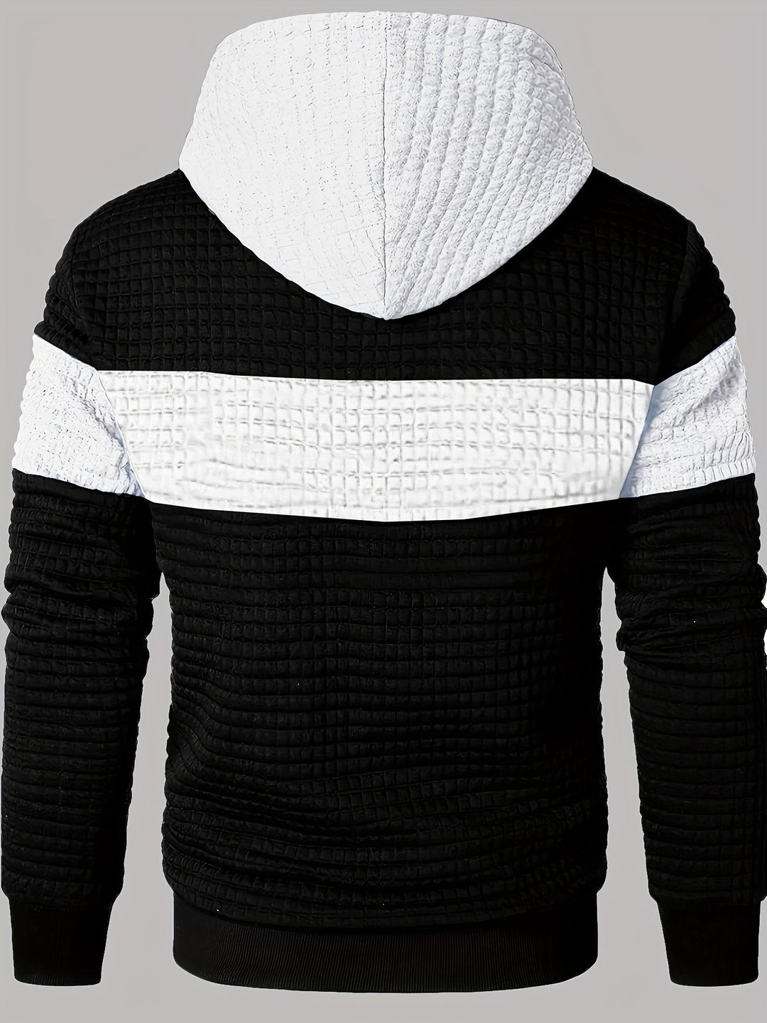 Orson | Men's Textured Colour Block Hoodie