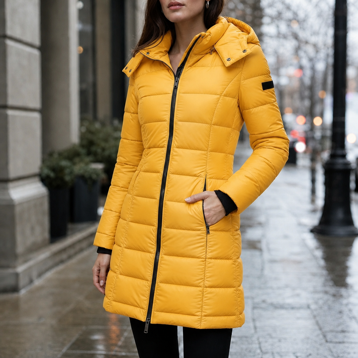 Michaela | Women's Mid-Length Hooded Puffer Jacket