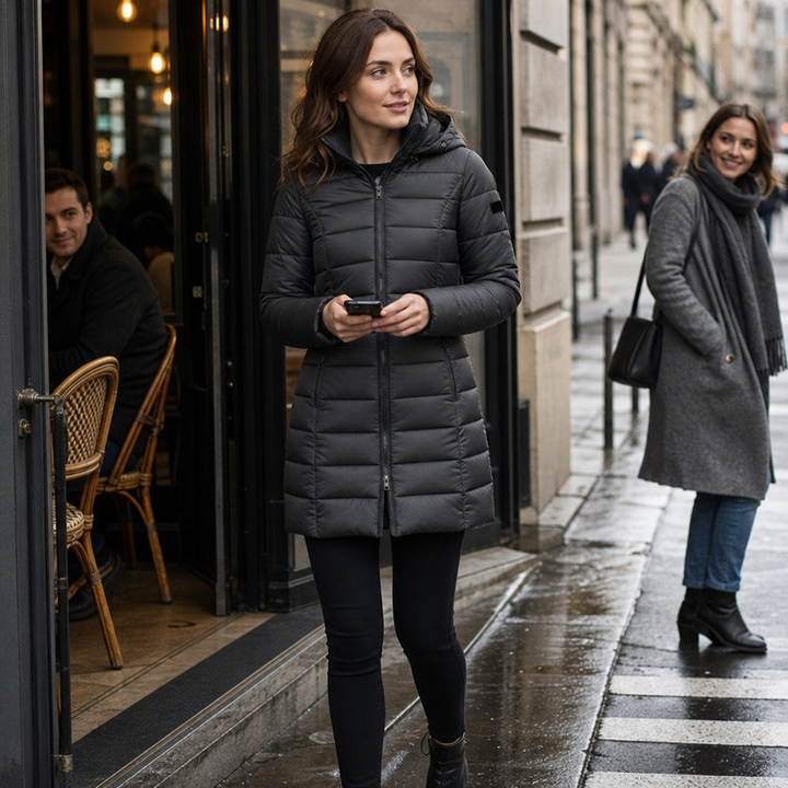 Michaela | Women's Mid-Length Hooded Puffer Jacket