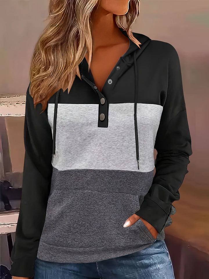 Bianca | Women's Relaxed Fit Colour Block Hoodie