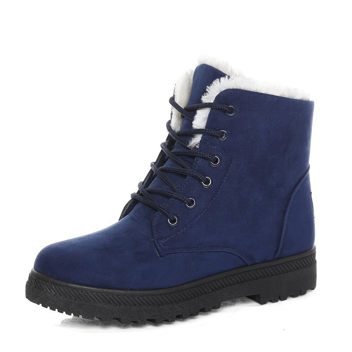 Maelle | Women's Warm Fleece-Lined Lace-Up Winter Ankle Boots