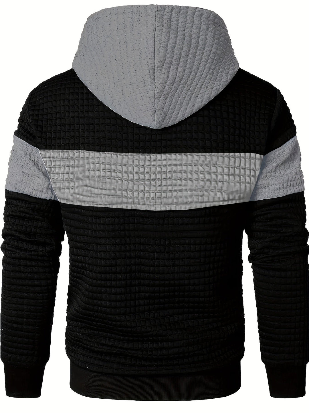 Orson | Men's Textured Colour Block Hoodie