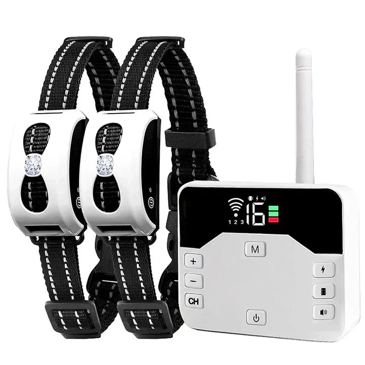 Wireless Dog Fence and Training Collar – 2-in-1 Invisible Boundary System with Adjustable Range up to 300m