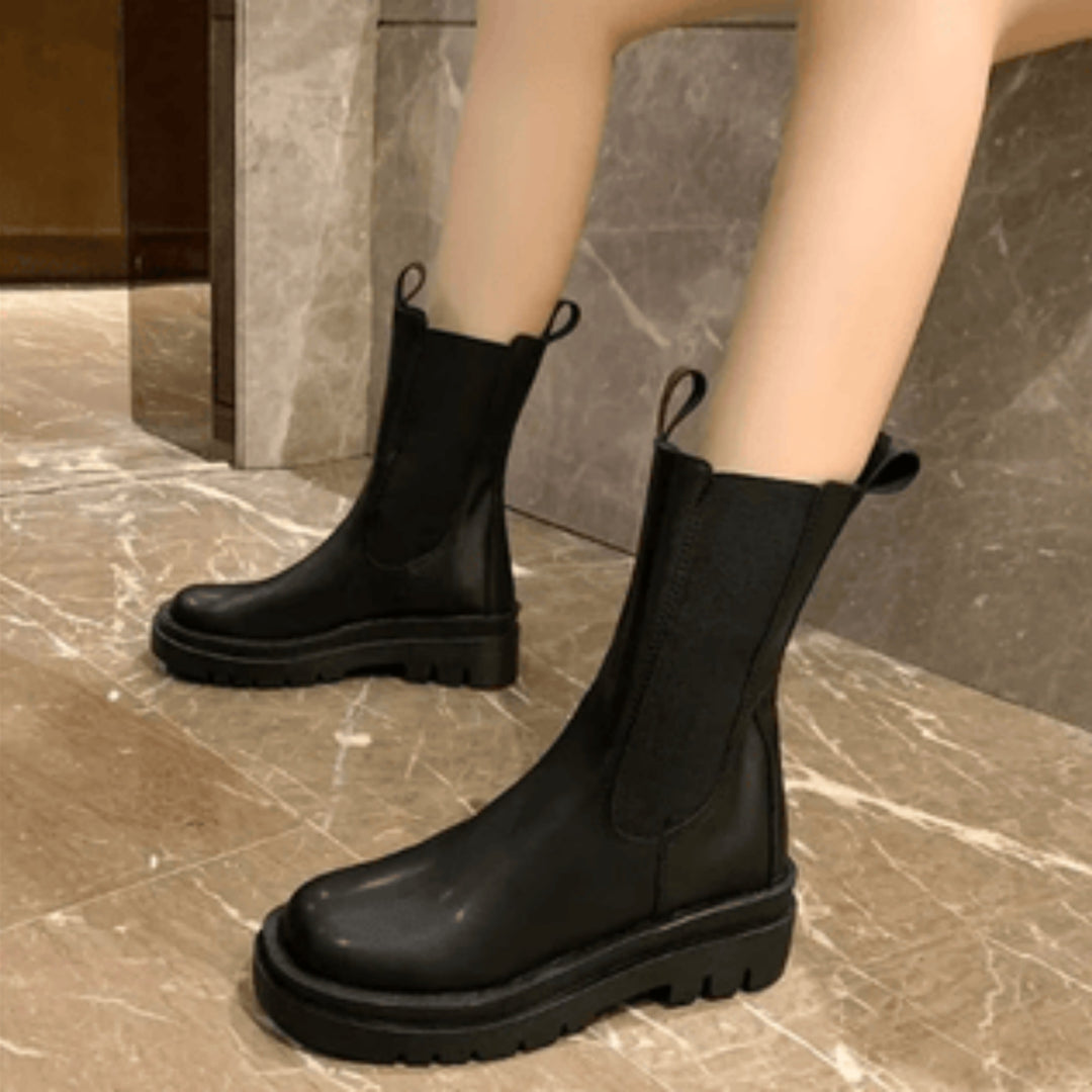 Nola | Women's Chunky Platform Chelsea Ankle Boots