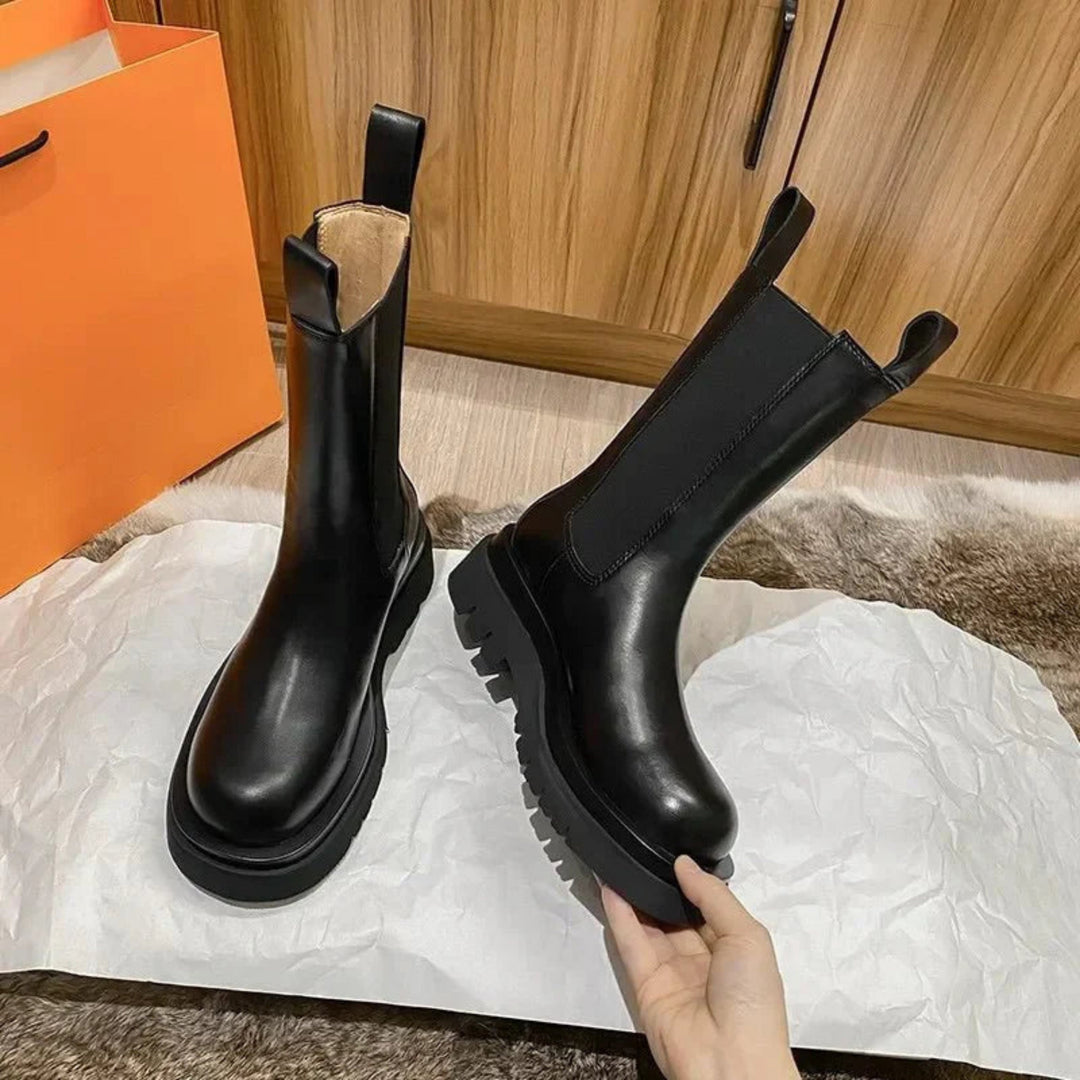 Nola | Women's Chunky Platform Chelsea Ankle Boots