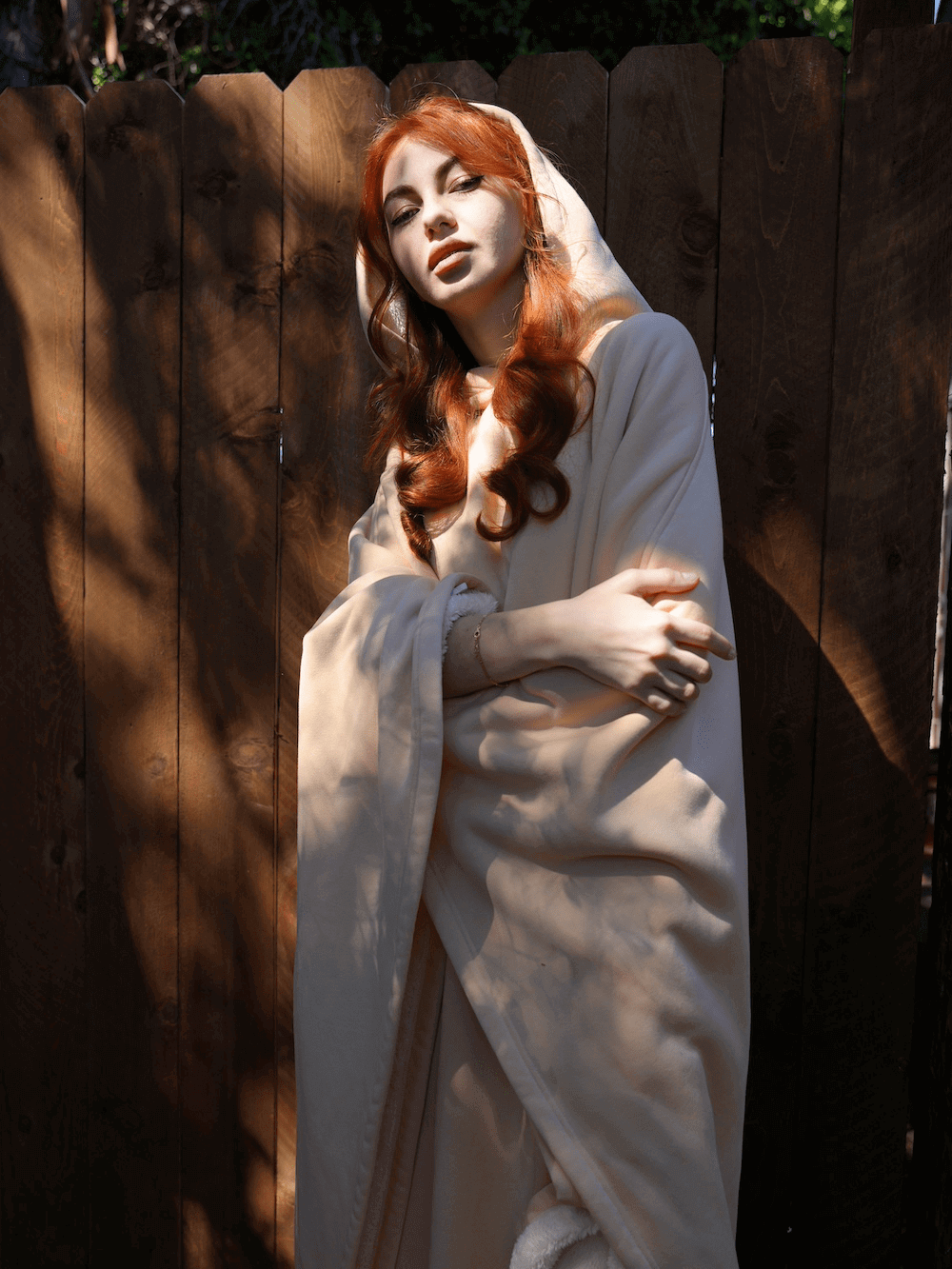 Eira | Unisex Oversized Weighted Cloak Hoodie with Soft Lining