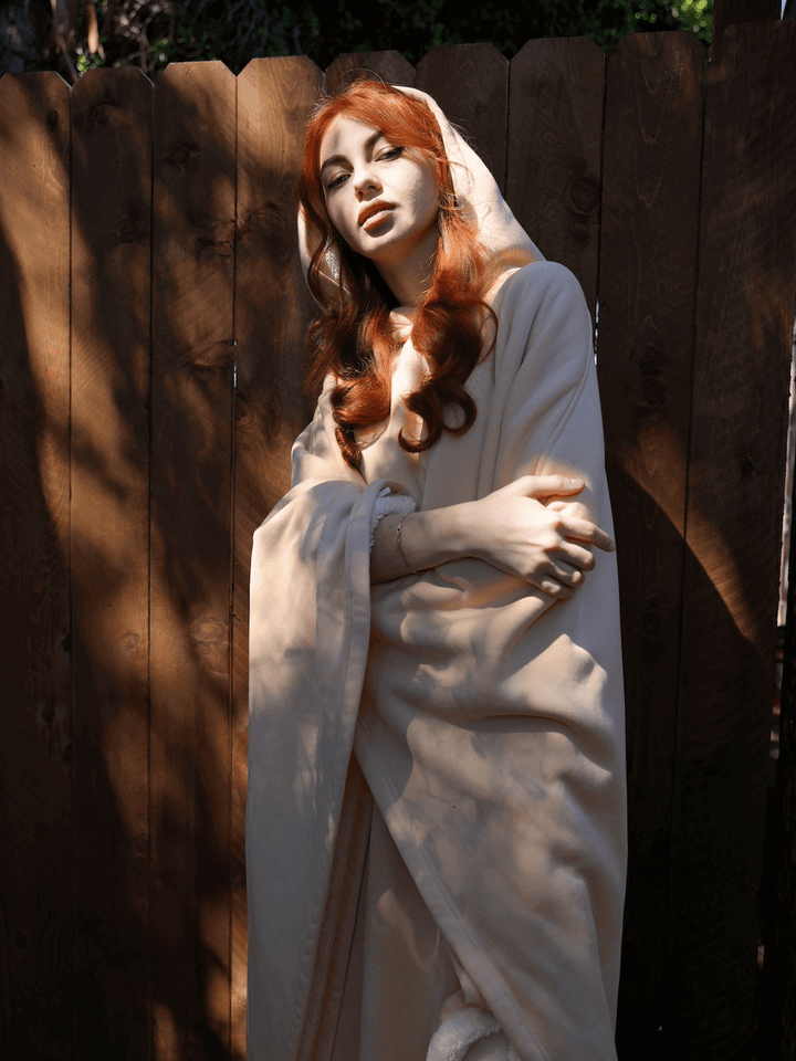 Eira | Unisex Oversized Weighted Cloak Hoodie with Soft Lining