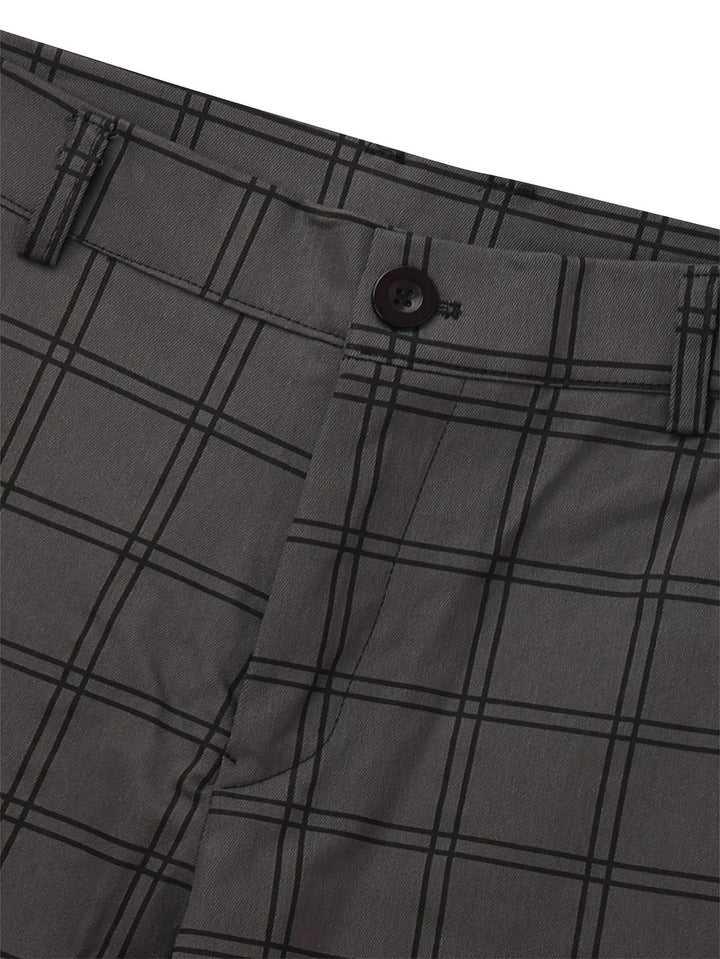 Cormac | Men's Slim Fit Checked Trousers