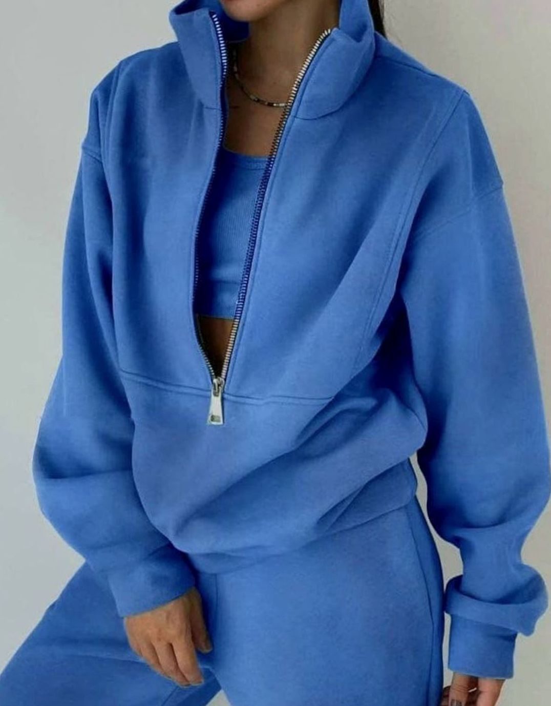 Lena | Women's Cropped Half-Zip Tracksuit