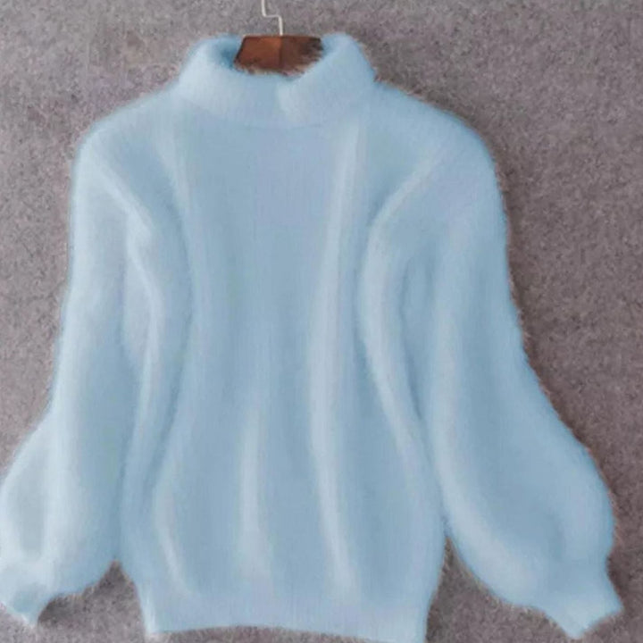 Myra | Women's Oversized Fluffy Roll Neck Jumper