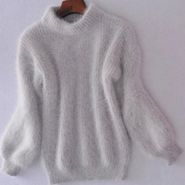 Myra | Women's Oversized Fluffy Roll Neck Jumper