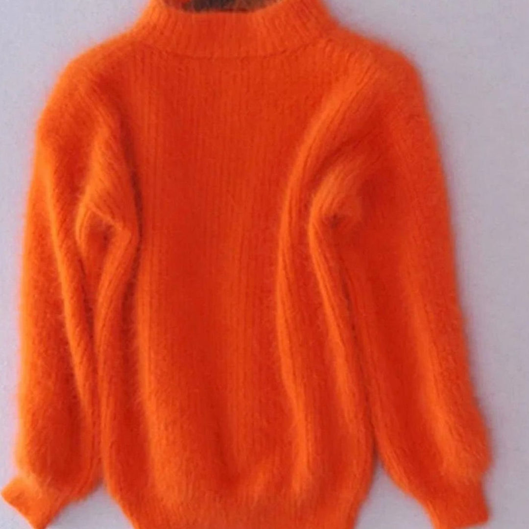 Myra | Women's Oversized Fluffy Roll Neck Jumper