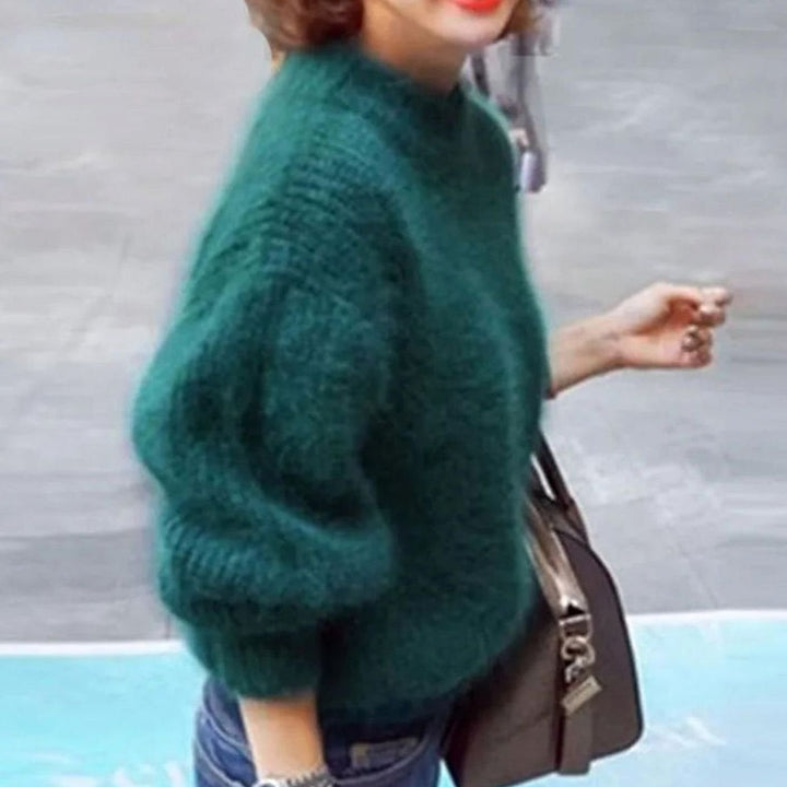 Myra | Women's Oversized Fluffy Roll Neck Jumper
