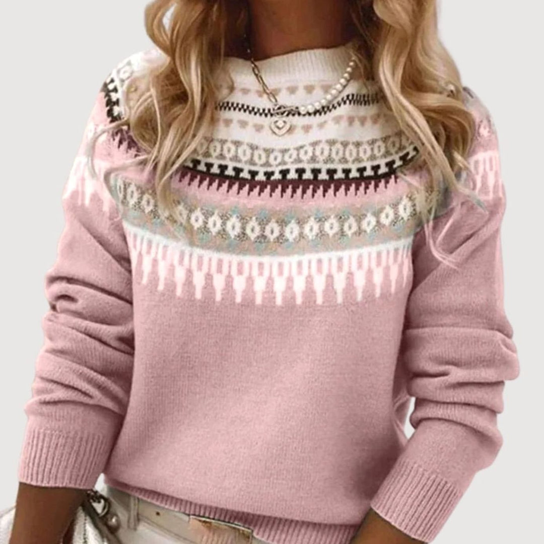 Cecelia | Women's Relaxed Fit Fair Isle Knit Jumper