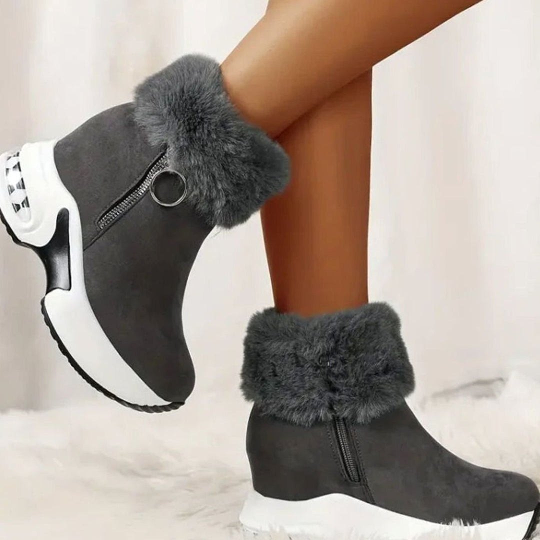 Katrina | Women's Faux Fur Lined Platform Winter Boots