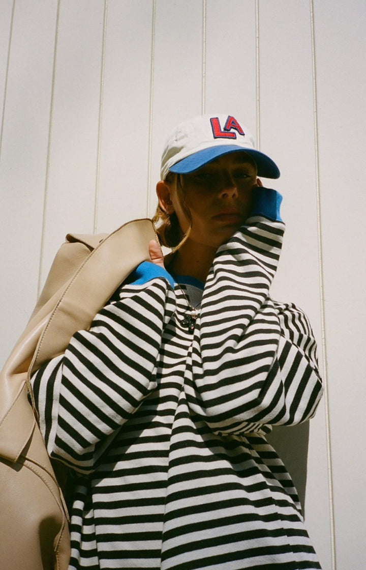 Eulalia | Women's Oversized Striped Crew Neck Spring Jumper