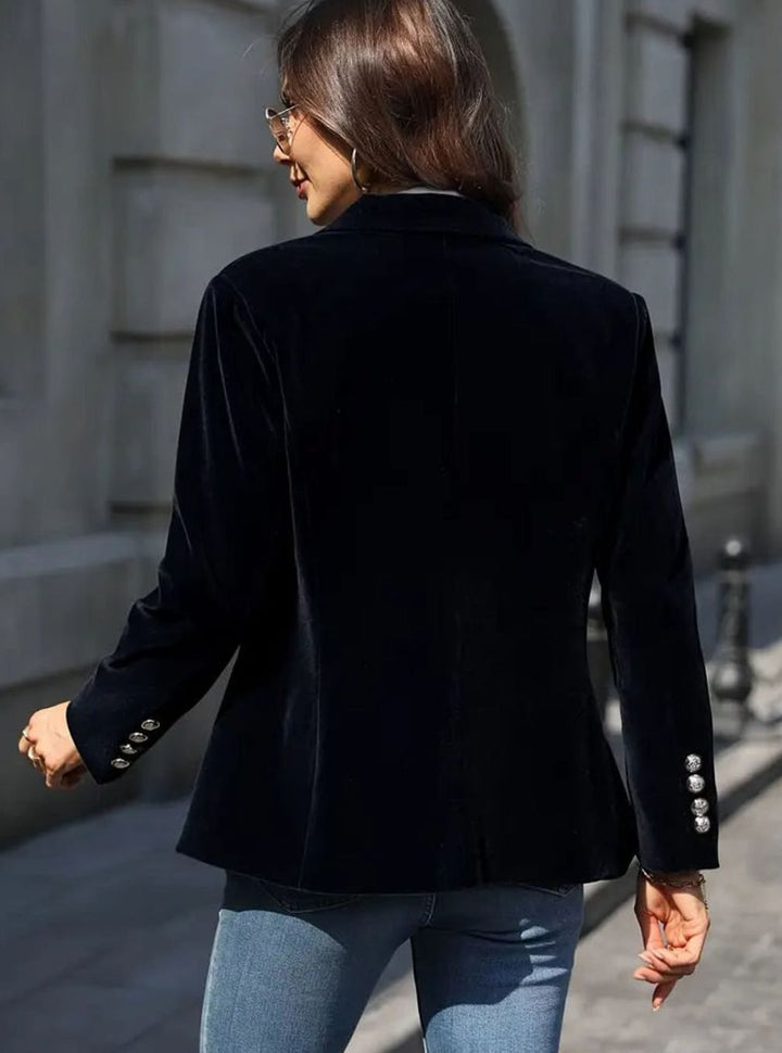 Cosima | Women's Tailored Single-Button Blazer with Gold Detail