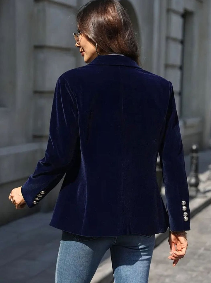 Cosima | Women's Tailored Single-Button Blazer with Gold Detail