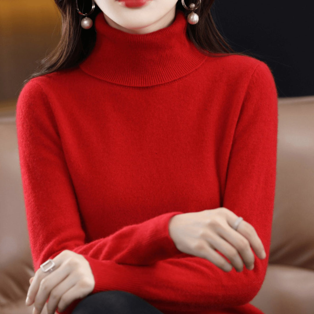 Leontine | Women's Soft Knit Roll Neck Winter Jumper
