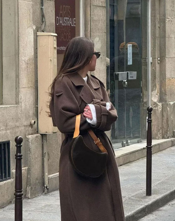 Lorna | Women's Long Belted Wool Winter Coat