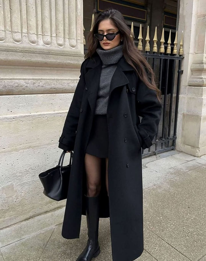 Lorna | Women's Long Belted Wool Winter Coat