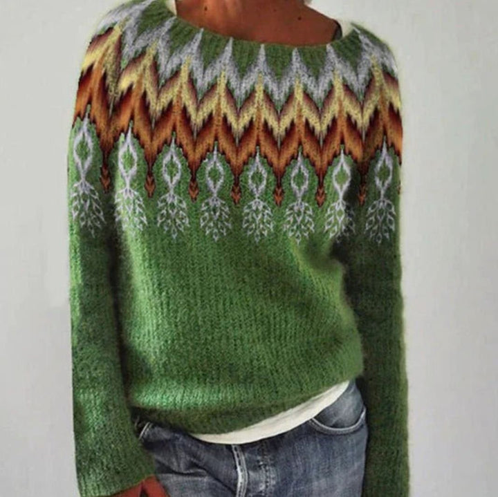 Wilma | Women's Relaxed Fit Nordic Knit Jumper