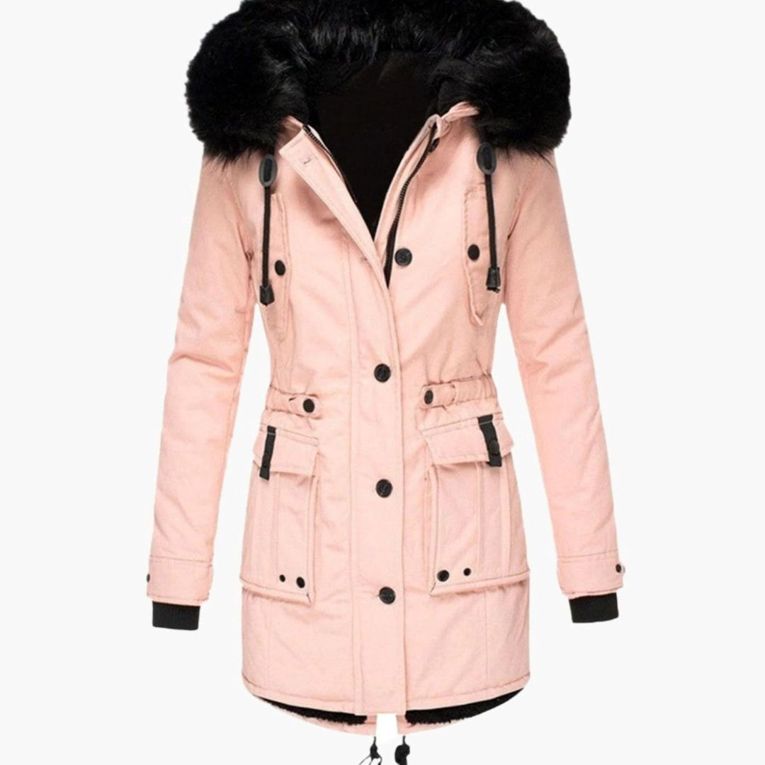 Mary | Women's Long Faux Fur Hooded Winter Jacket