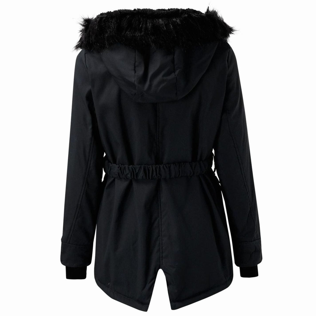 Mary | Women's Long Faux Fur Hooded Winter Jacket