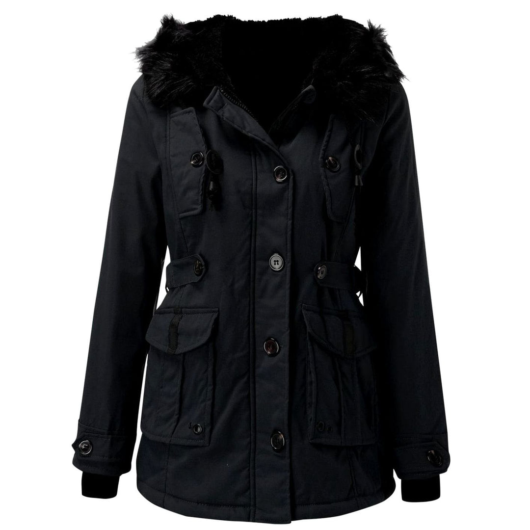 Mary | Women's Long Faux Fur Hooded Winter Jacket