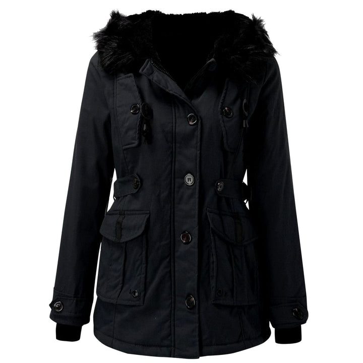 Mary | Women's Long Faux Fur Hooded Winter Jacket