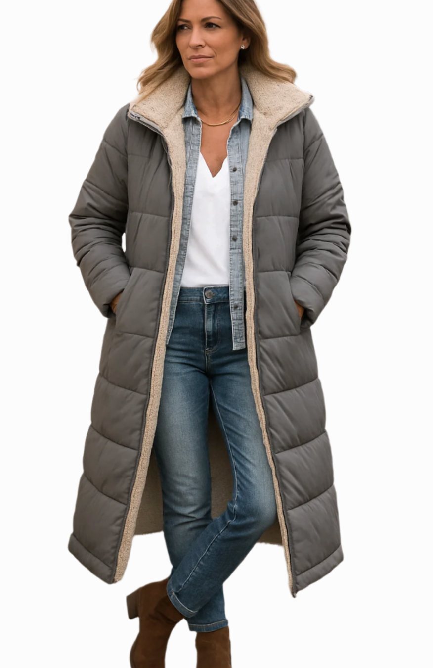 Selma | Women's Long Sherpa-Lined Puffer Jacket