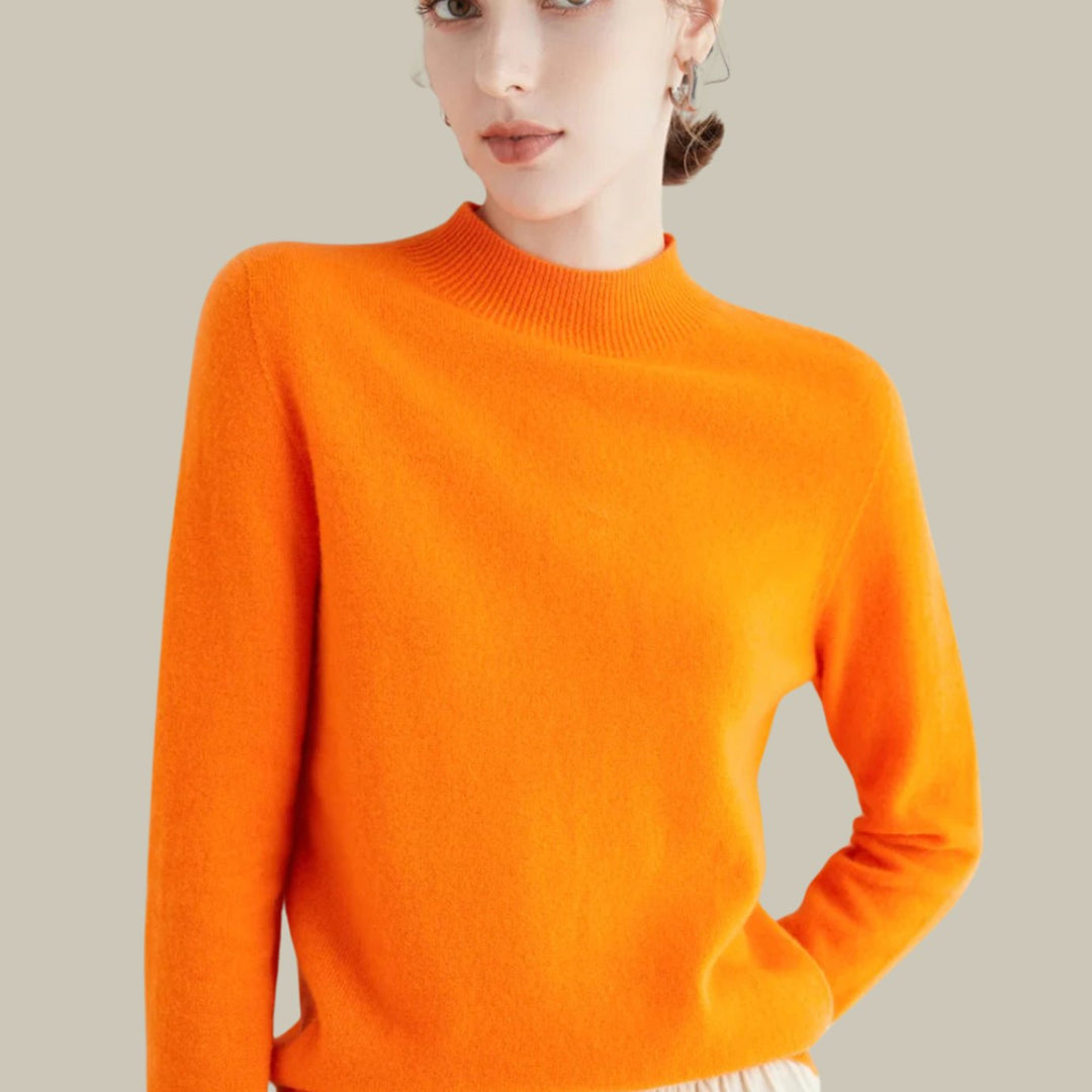 Henrietta | Women's Merino Wool Mock Neck Jumper